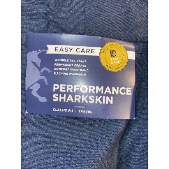 Stafford Blue Classic Fit Dress Pants 40x29 Easy Care Stretch - Picture 4 of 5